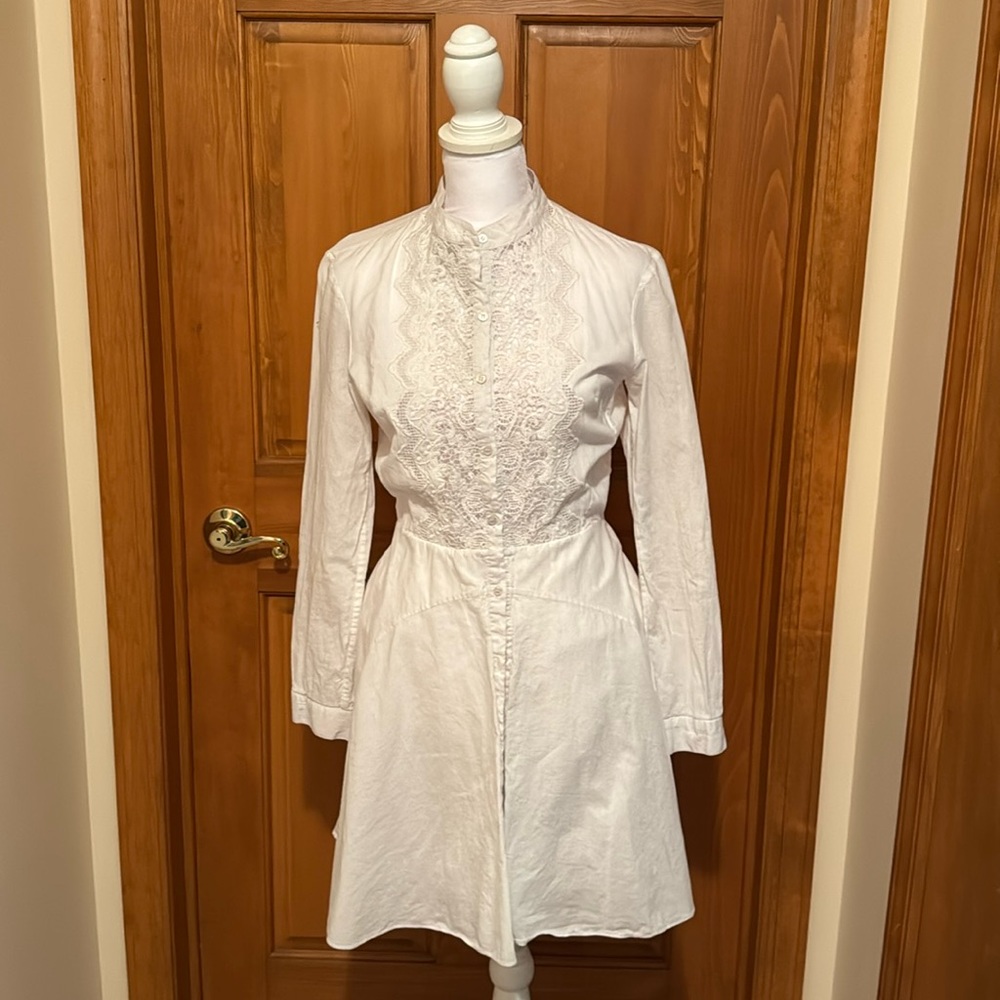 Women's white shirt dress San &Soni Sz S